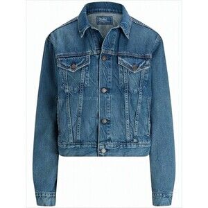 Polo Ralph Lauren Cropped Denim Jacket With Classic Collar - NWT